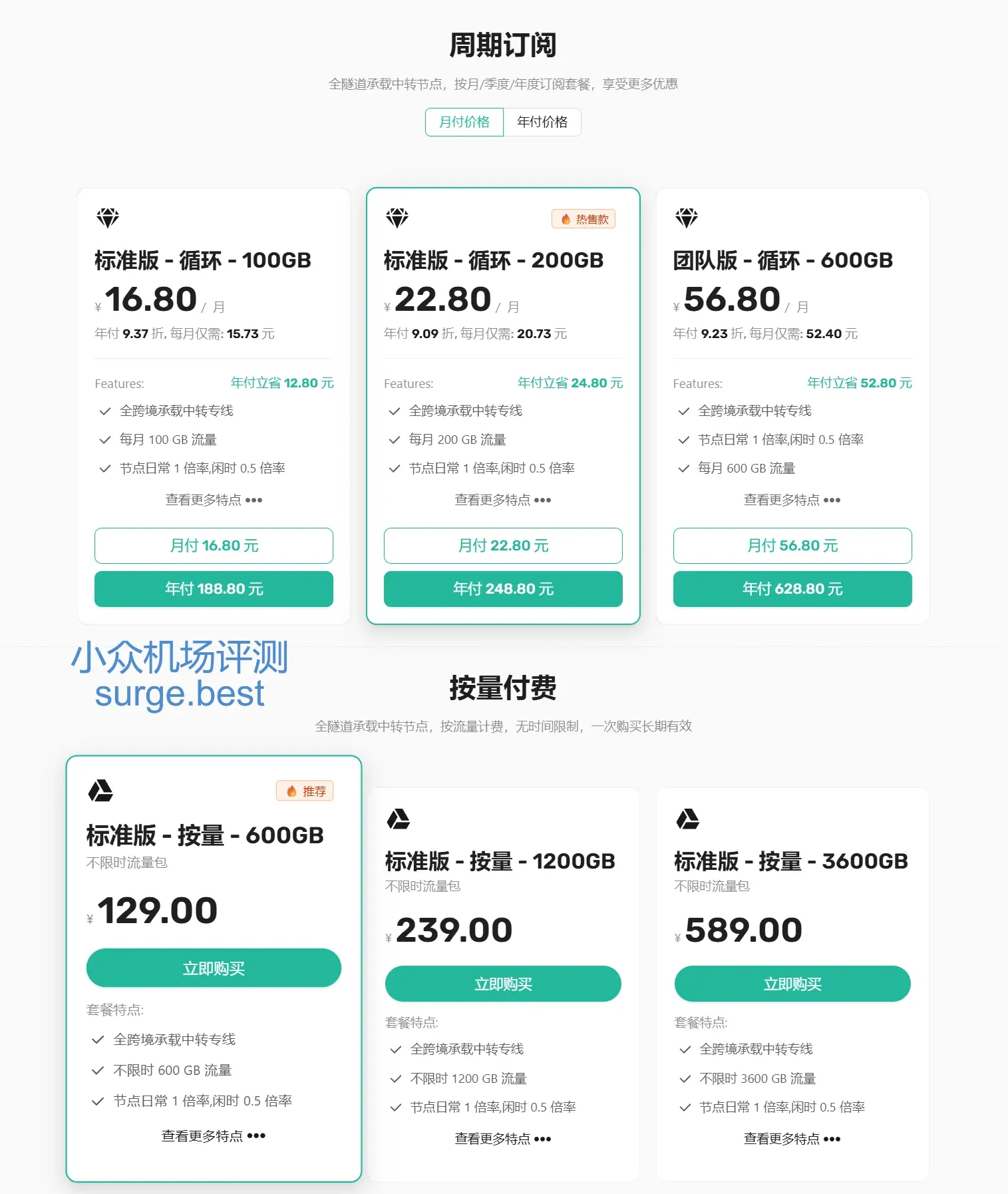 Edge X 机场按月付费和按量付费 Edge X 机场按月付费和按量付费