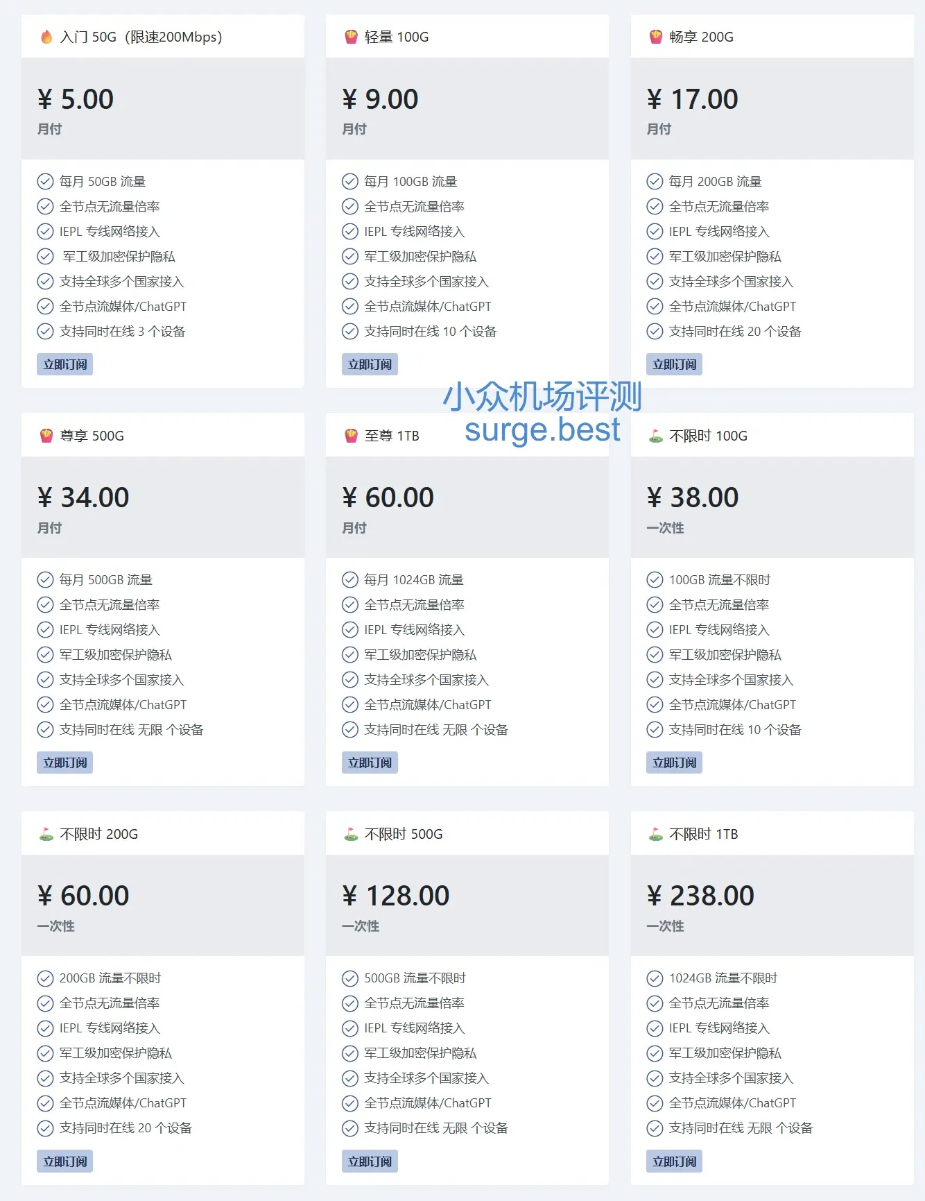 ofonet机场价格表 ofonet机场价格表