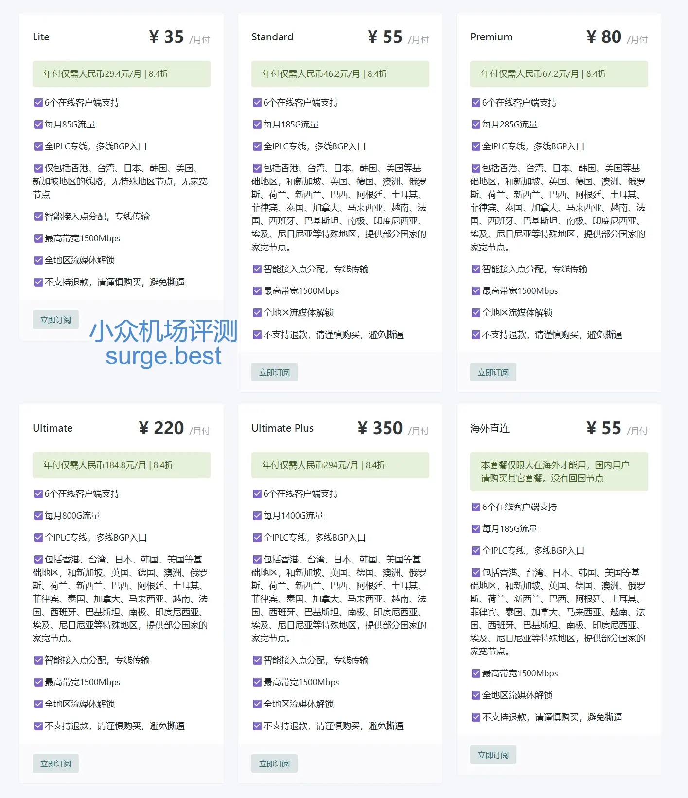 Godetia 机场订阅价格 Godetia 机场订阅价格